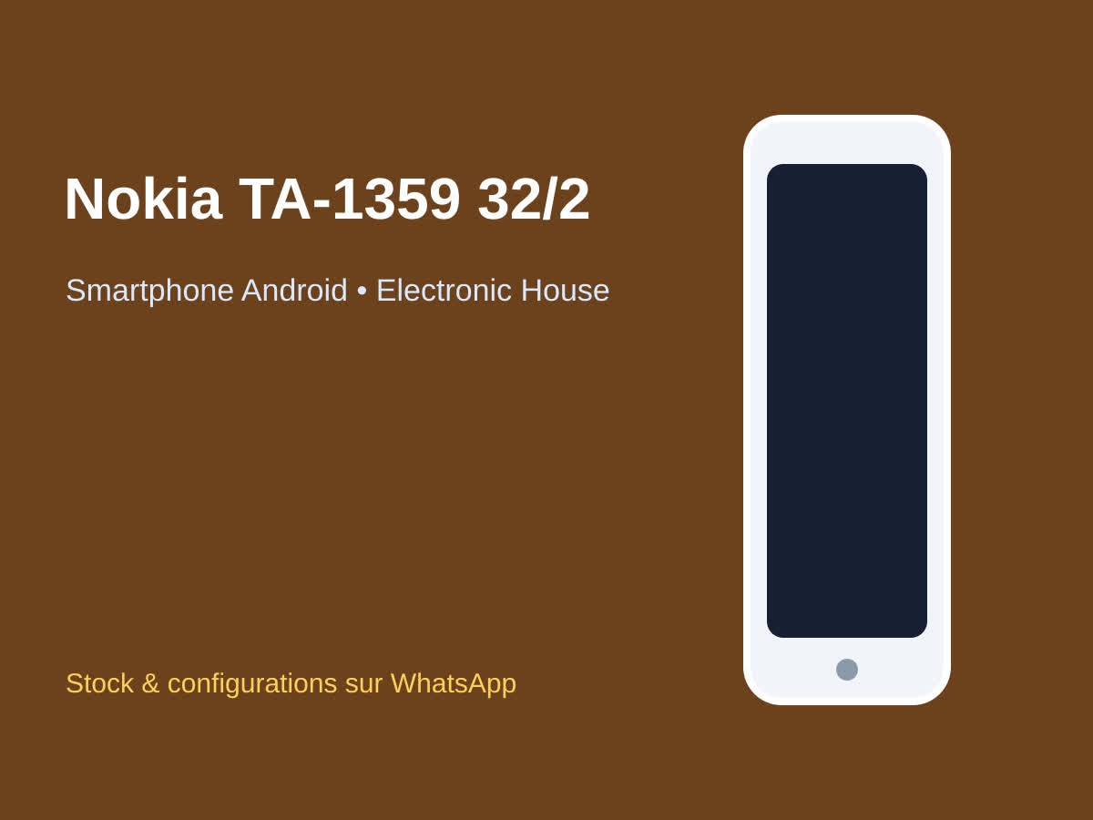 Nokia TA-1359 32 Go / 2 Go RAM