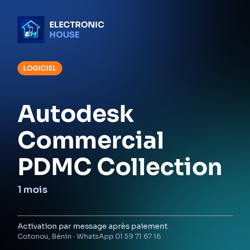 Autodesk Commercial PDMC Collection – 1 mois – affiche Electronic HOUSE