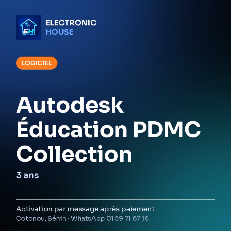 Autodesk Éducation PDMC Collection – 3 ans – affiche Electronic HOUSE