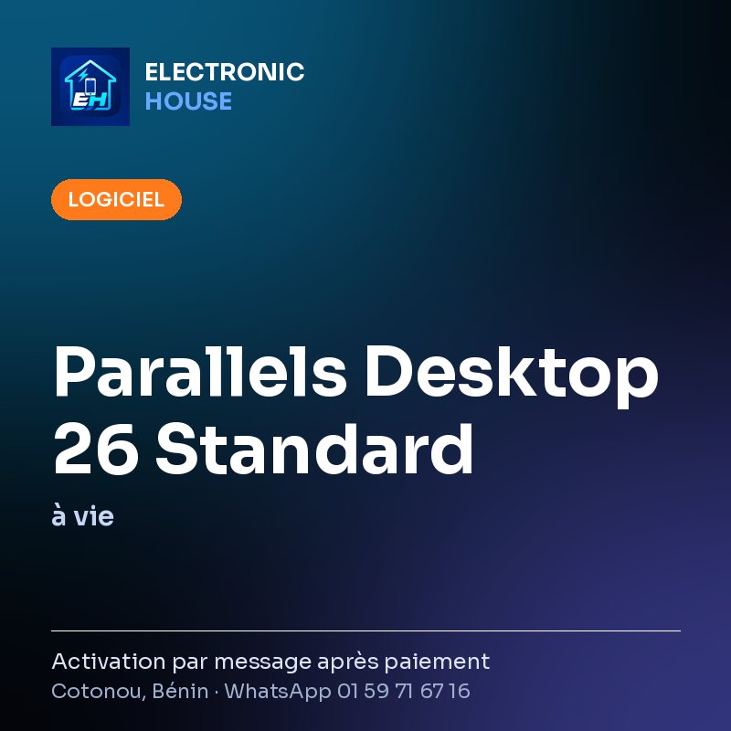 Parallels Desktop 26 Standard – à vie – affiche Electronic HOUSE