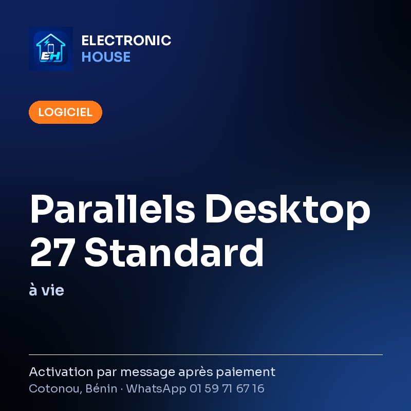 Parallels Desktop 27 Standard – à vie – affiche Electronic HOUSE