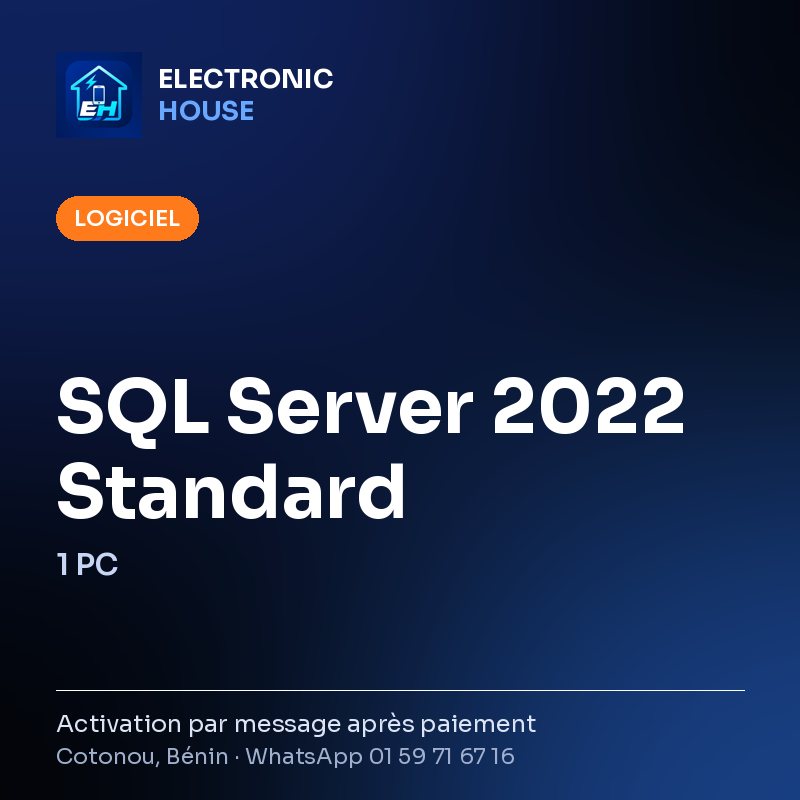 SQL Server 2022 Standard – 1 PC – Electronic HOUSE poster