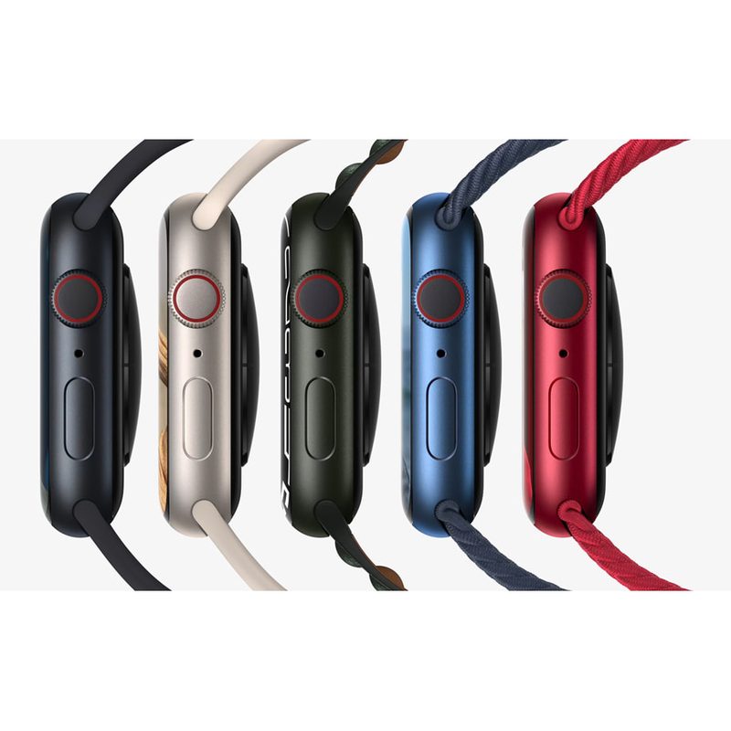 Apple Watch Series 7 45 mm – Neuf scellé – photo du modèle (illustration non contractuelle), identique pour toutes les capacités et tous les états