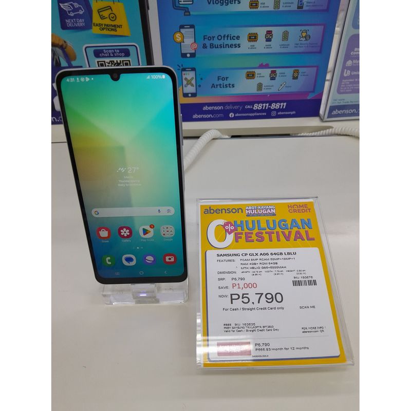 Samsung Galaxy A06 64 Go – Neuf scellé – photo du modèle (illustration non contractuelle), identique pour toutes les capacités et tous les états