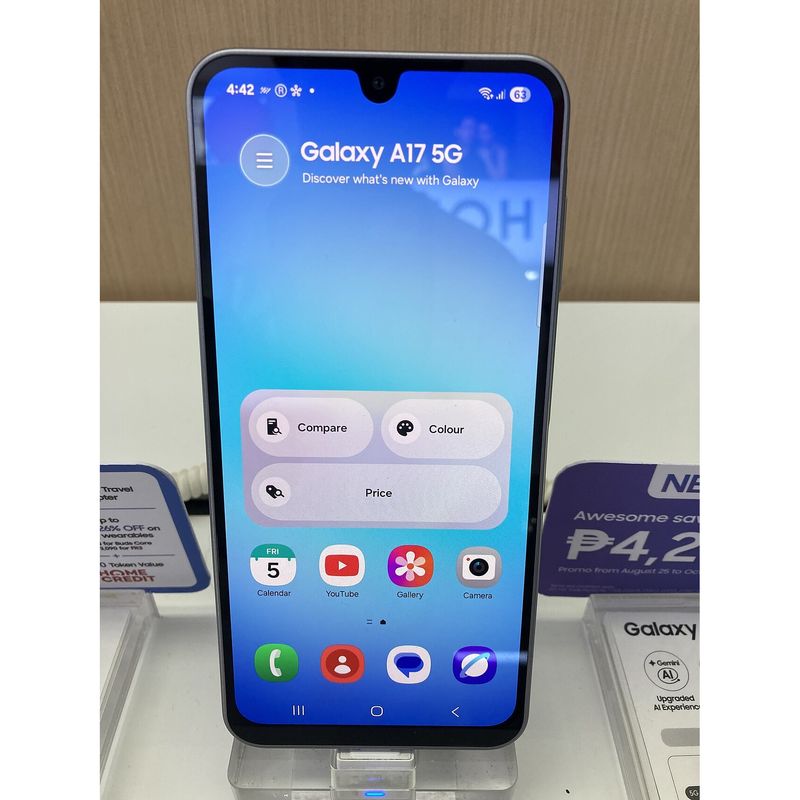 Samsung Galaxy A17 128 Go – Neuf scellé – photo du modèle (illustration non contractuelle), identique pour toutes les capacités et tous les états